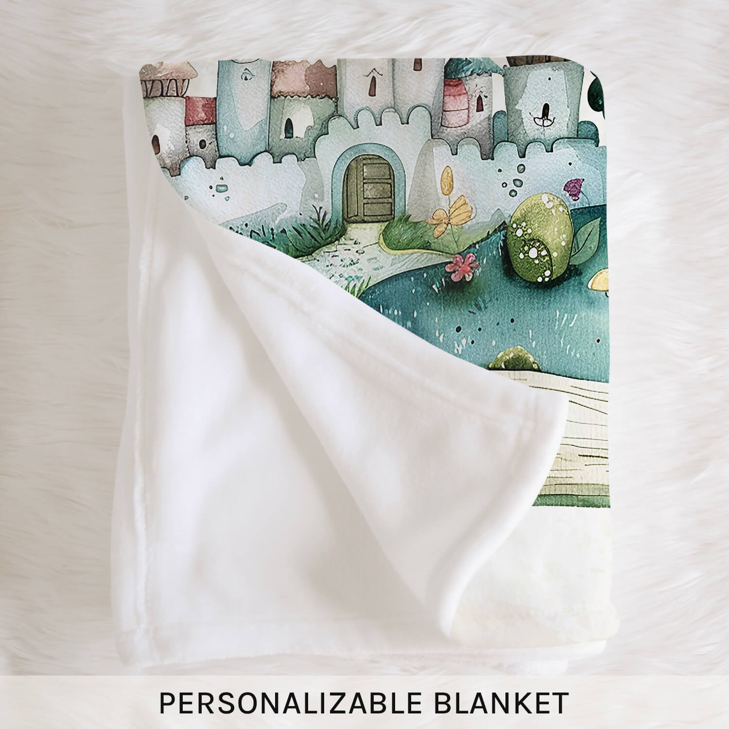 Once Upon A Time A Fairy's Tale - Personalized  gift For Baby - Custom Blanket - Elizabethfashions