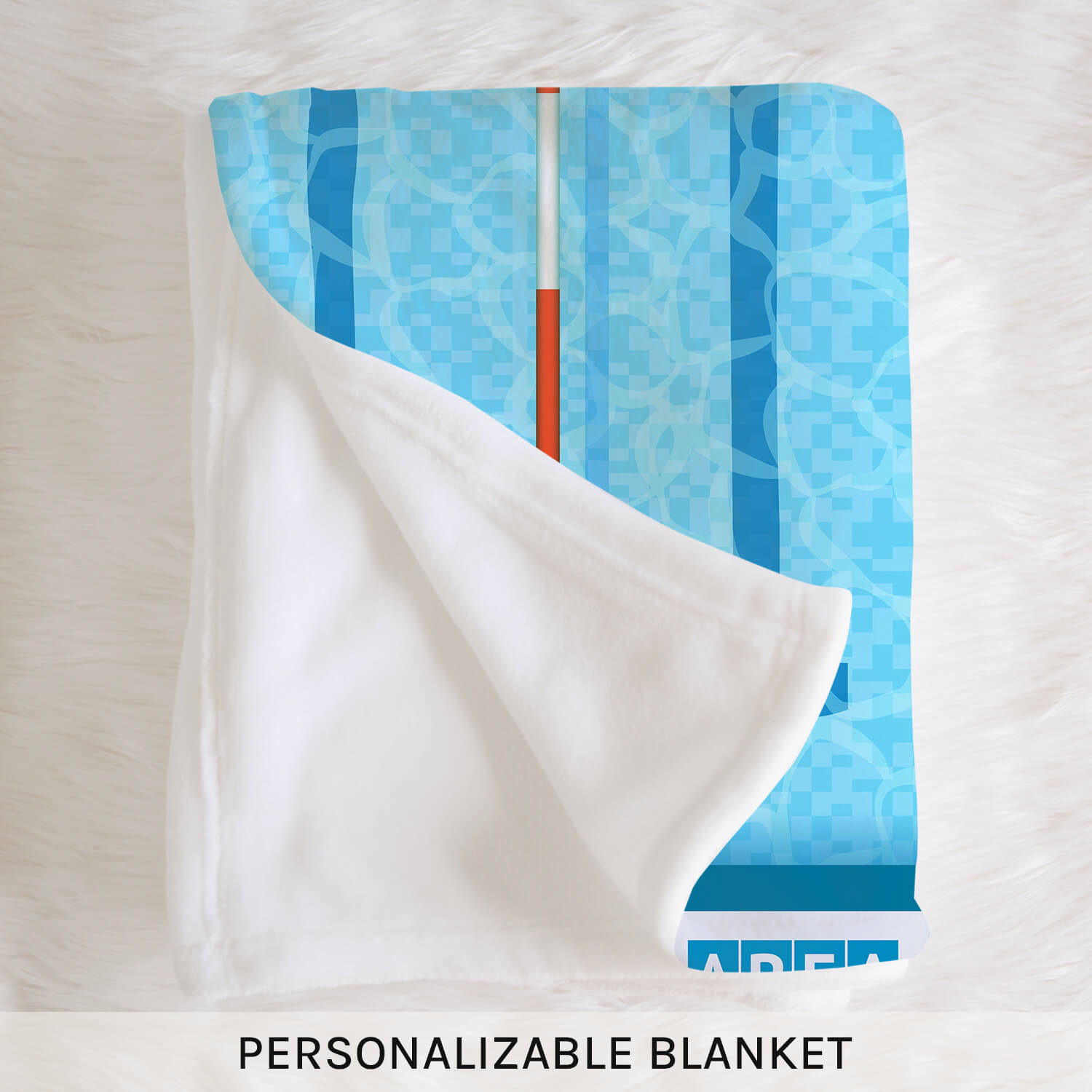 Swimming Pool - Personalized  gift For Swimmer - Custom Blanket - Elizabethfashions