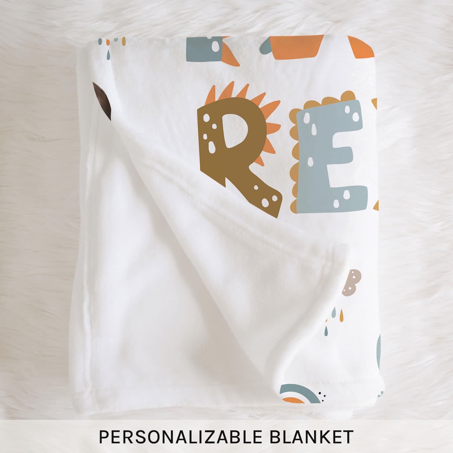 Two Rex - Personalized 2nd Birthday gift For 2 Year Old - Custom Blanket - Elizabethfashions