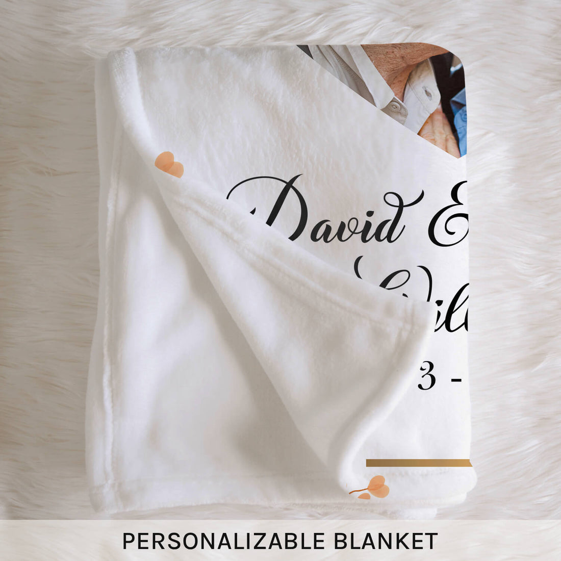 Happy 30th Anniversary - Personalized 30 Year Anniversary gift for Husband or Wife - Custom Blanket - Elizabethfashions