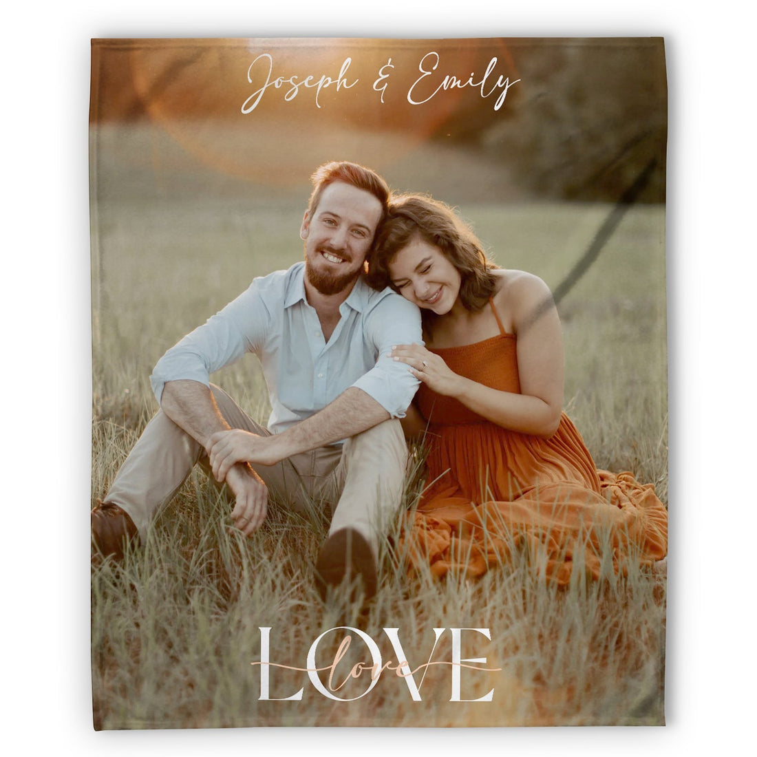 Simple Love - Personalized Anniversary or Valentine's Day gift for Husband or Wife - Custom Blanket - Elizabethfashions