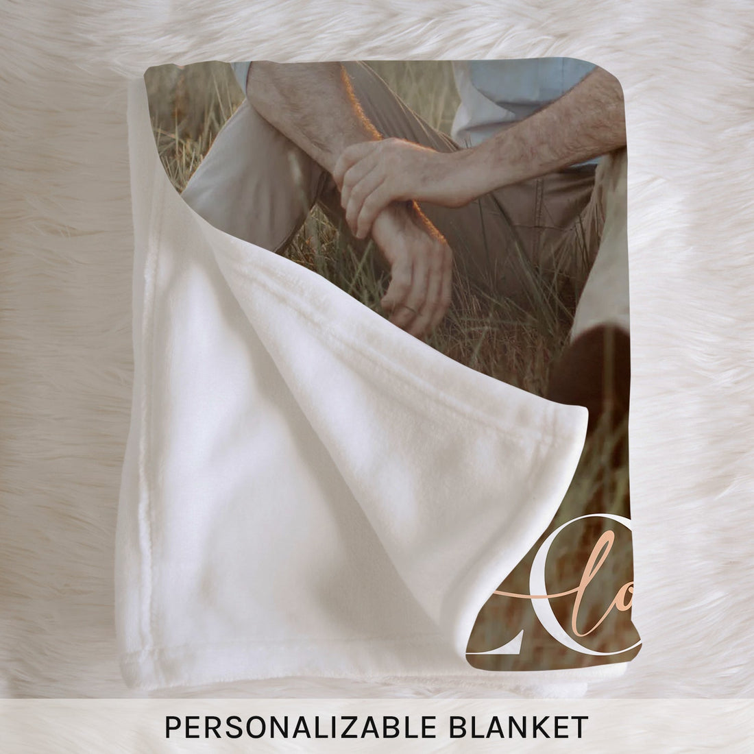 Simple Love - Personalized Anniversary or Valentine's Day gift for Husband or Wife - Custom Blanket - Elizabethfashions