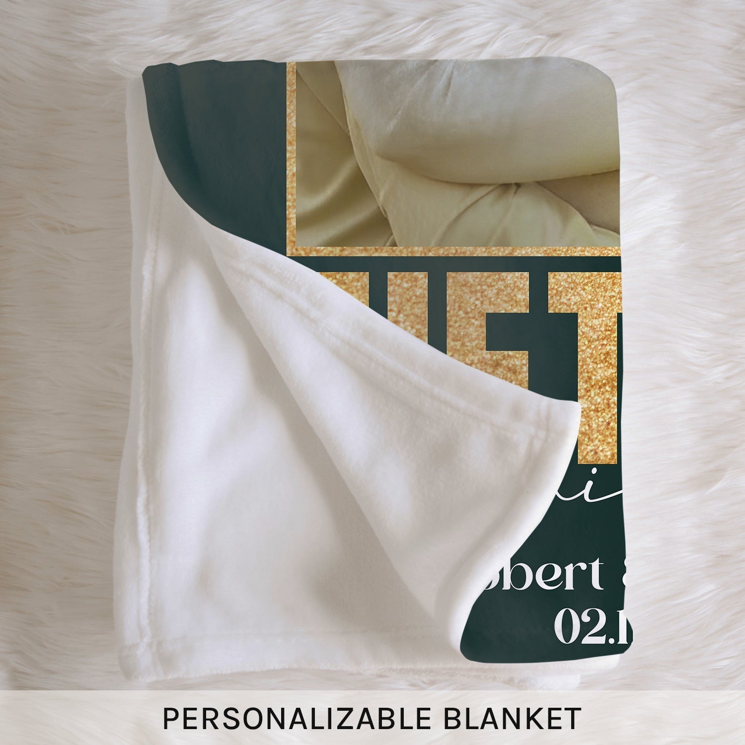 Fiftieth Anniversary - Personalized 50 Year Anniversary gift for Husband or Wife or Parents - Custom Blanket - Elizabethfashions