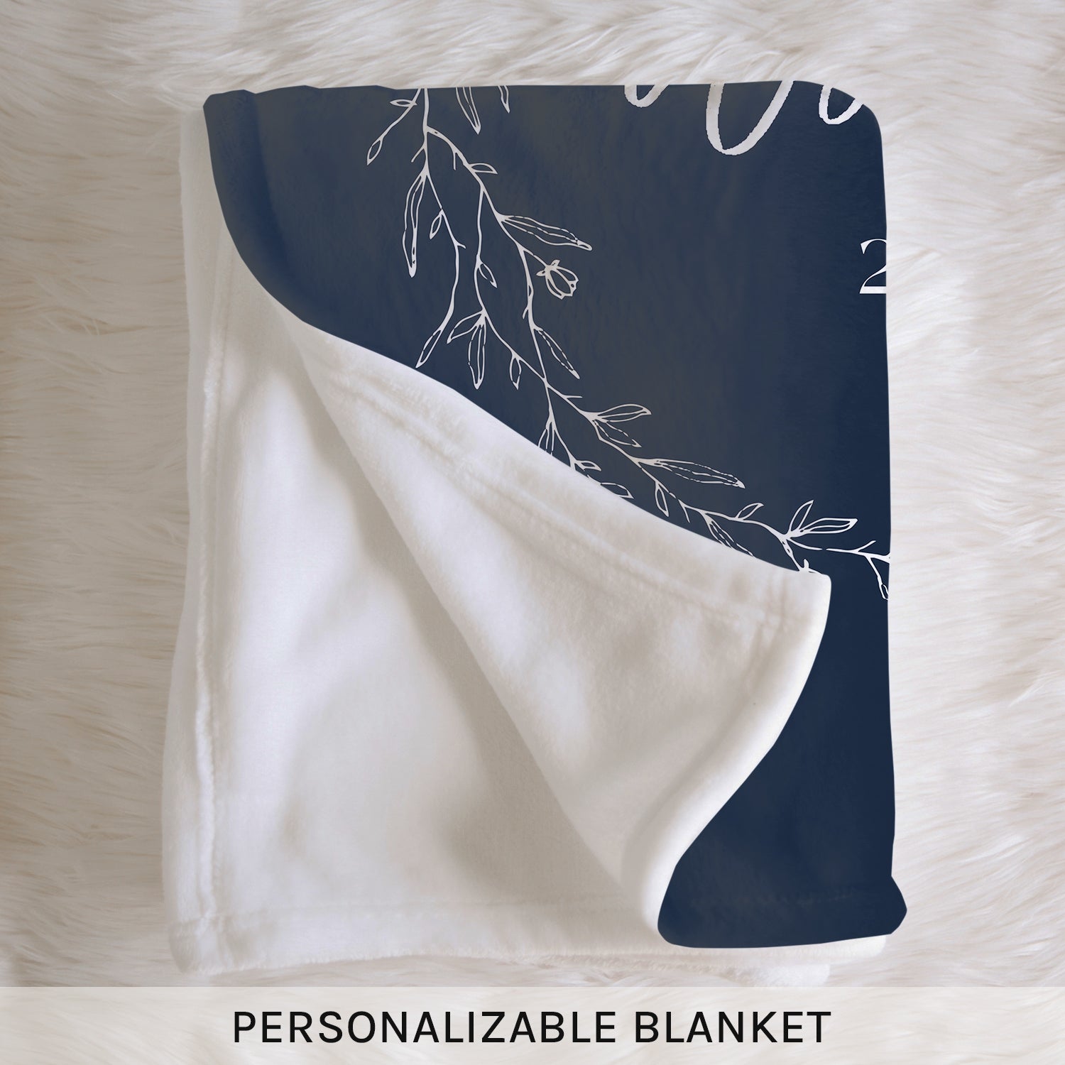 Mr. & Mrs. - Personalized Anniversary or Valentine's Day gift for Husband or Wife - Custom Blanket - Elizabethfashions