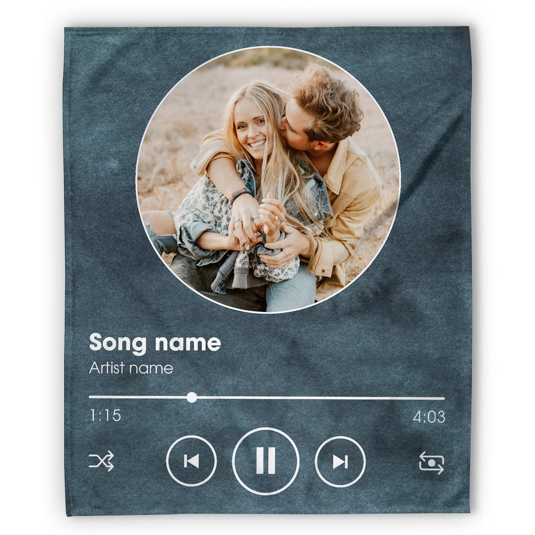 Favorite Song - Personalized Anniversary or Valentine's Day gift for Husband or Wife - Custom Blanket - Elizabethfashions