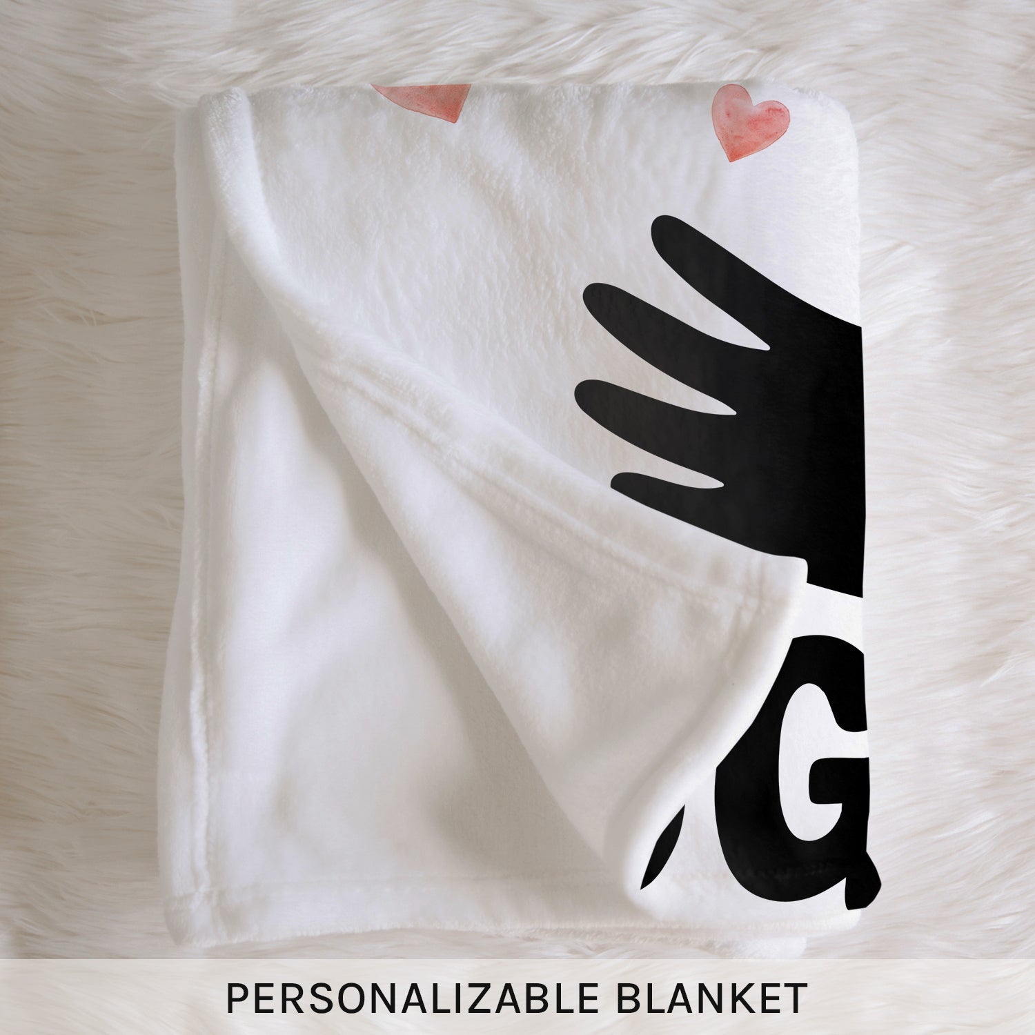 Very Big Hug - Personalized Anniversary or Valentine's Day gift for Husband or Wife - Custom Blanket - Elizabethfashions