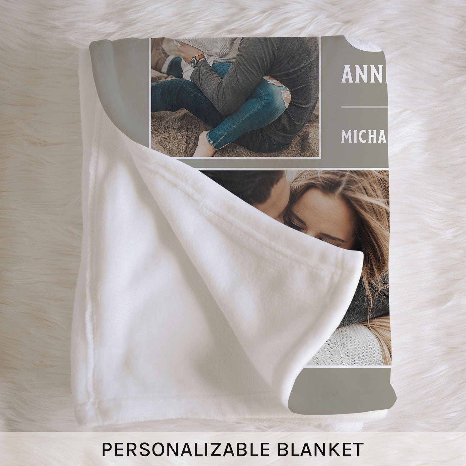 6th Anniversary - Personalized 6 Year Anniversary gift For Husband or Wife - Custom Blanket - Elizabethfashions