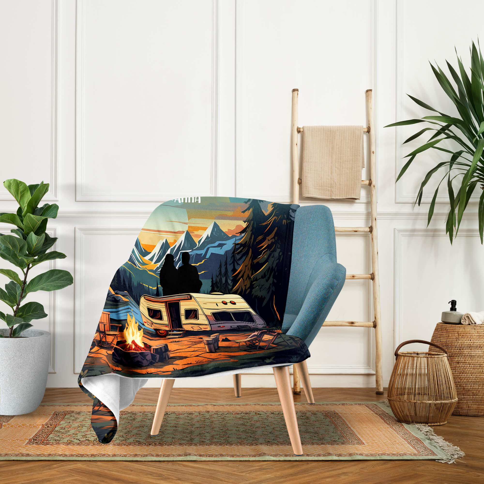 43 Years Together - Personalized 43 Year Anniversary gift For Parents, Husband or Wife - Custom Blanket - Elizabeth Fashions