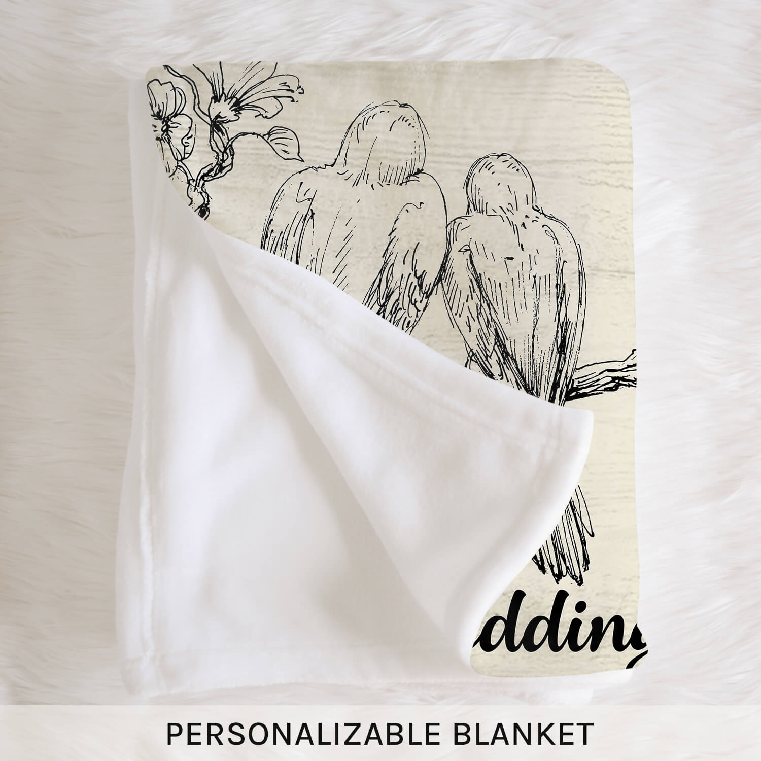 75th Wedding Anniversary - Personalized 75 Year Anniversary gift For Parents - Custom Blanket - Elizabethfashions