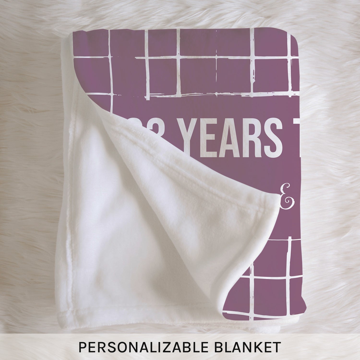 33 Years Together - Personalized 33 Year Anniversary gift For Parents - Custom Blanket - Elizabethfashions