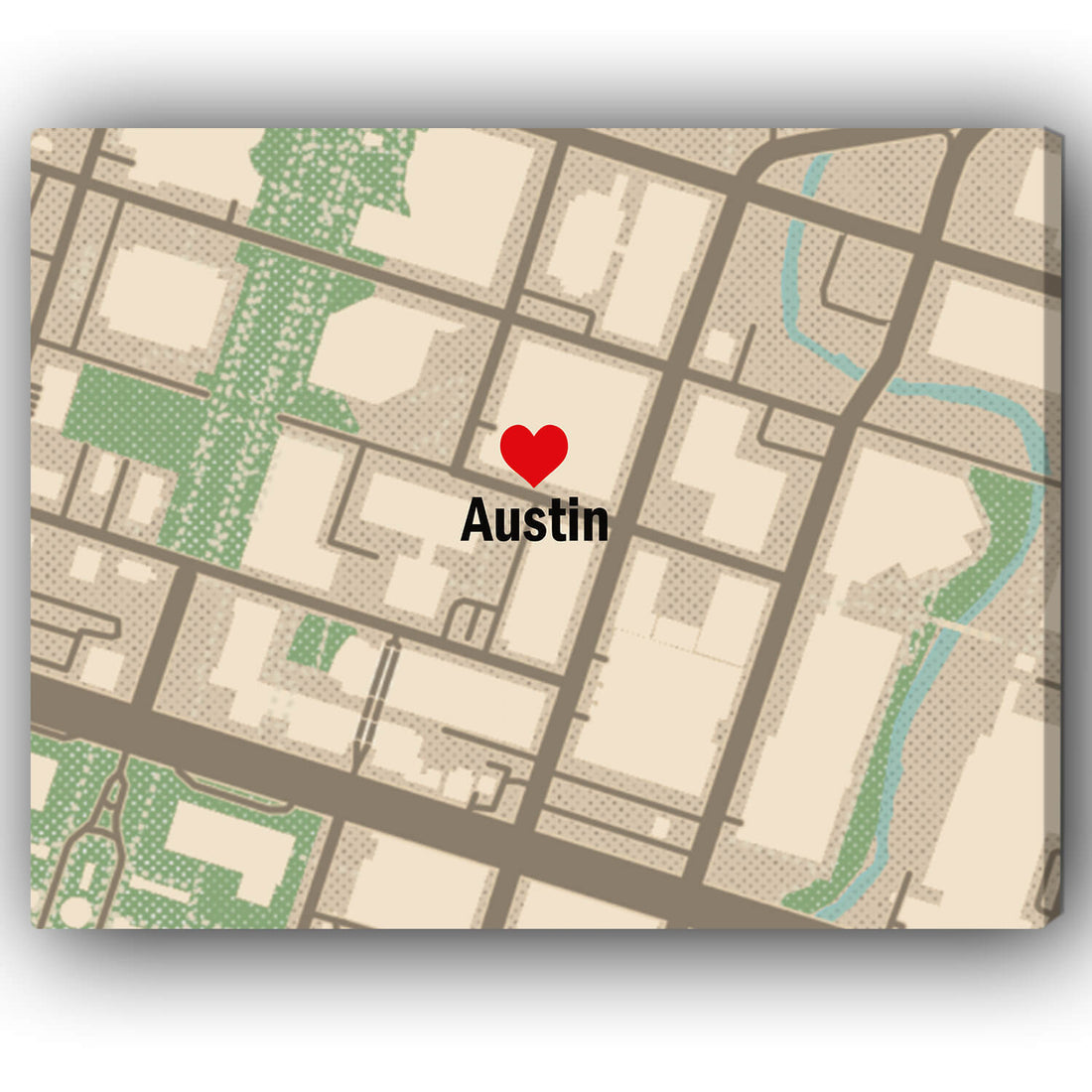 Where it all began Vintage Map - Personalized Wedding Anniversary, Valentine's Day gift for Husband for Wife - Custom Canvas - Elizabeth Fashions