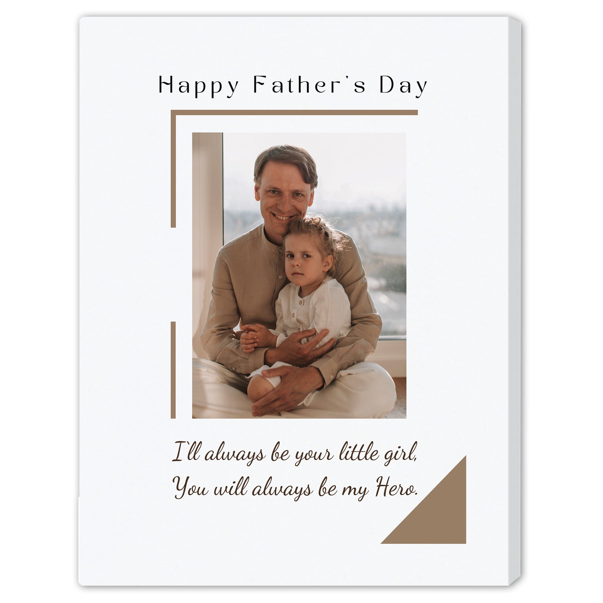 I‘ll always be your little girl - Personalized Father's Day gift for Dad from Daughter - Custom Canvas Print - Elizabeth Fashions