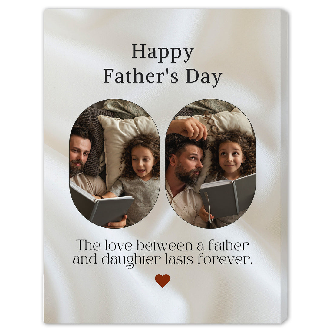 The love between a father and daughter - Personalized Father's Day gift for Dad from Daughter - Custom Canvas Print - Elizabeth Fashions