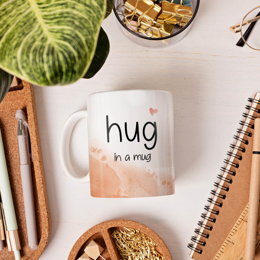 Hug In A Mug - Personalized Birthday or Christmas gift For Friends or Lovers - Custom Mug - Elizabethfashions