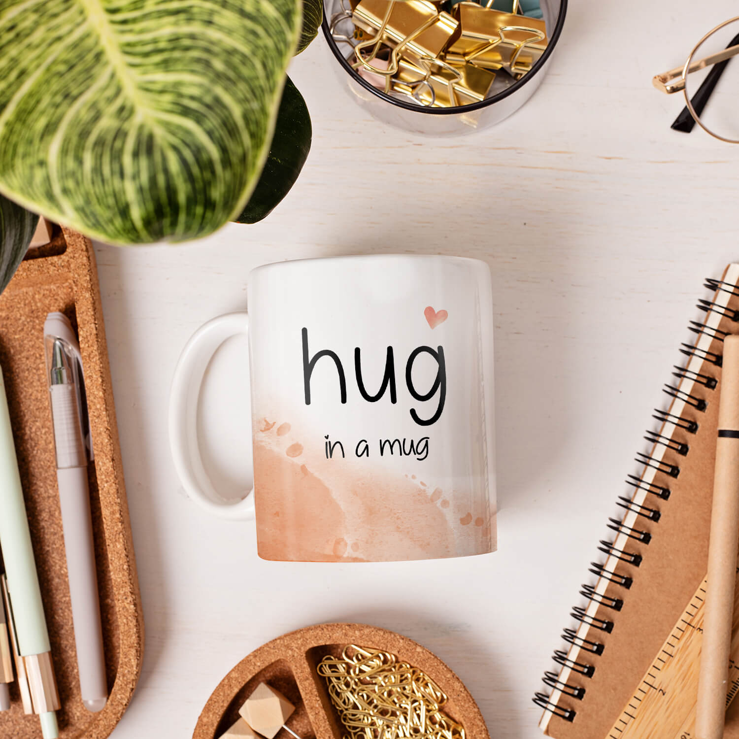 Hug In A Mug - Personalized Birthday or Christmas gift For Friends or Lovers - Custom Mug - Elizabethfashions