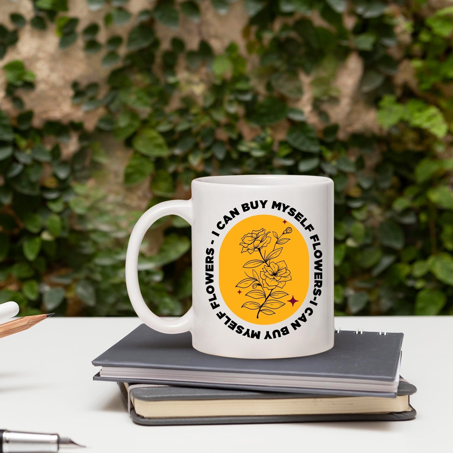 I Can Buy Myself Flowers - Personalized Anti-Valentine's Day gift For Friends - Custom Mug - Elizabeth Fashions