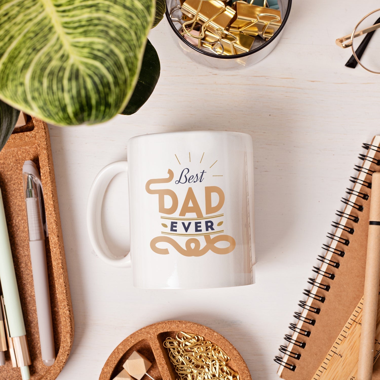 Best Dad Ever Mug - Personalized Father's Day or Birthday gift for Dad - Custom Mug - Elizabethfashions