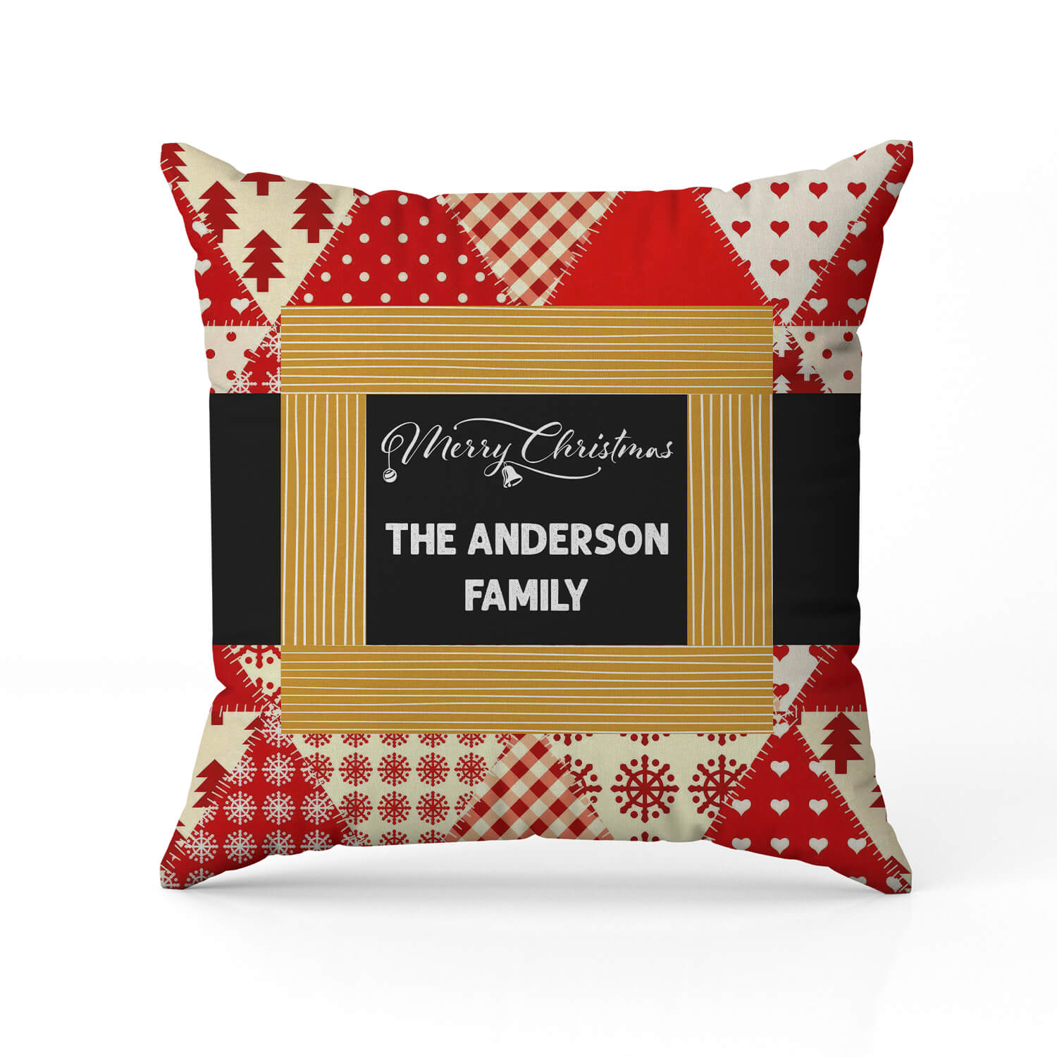 Merry Christmas - Personalized Christmas gift for Family - Custom Pillow - Elizabeth Fashions