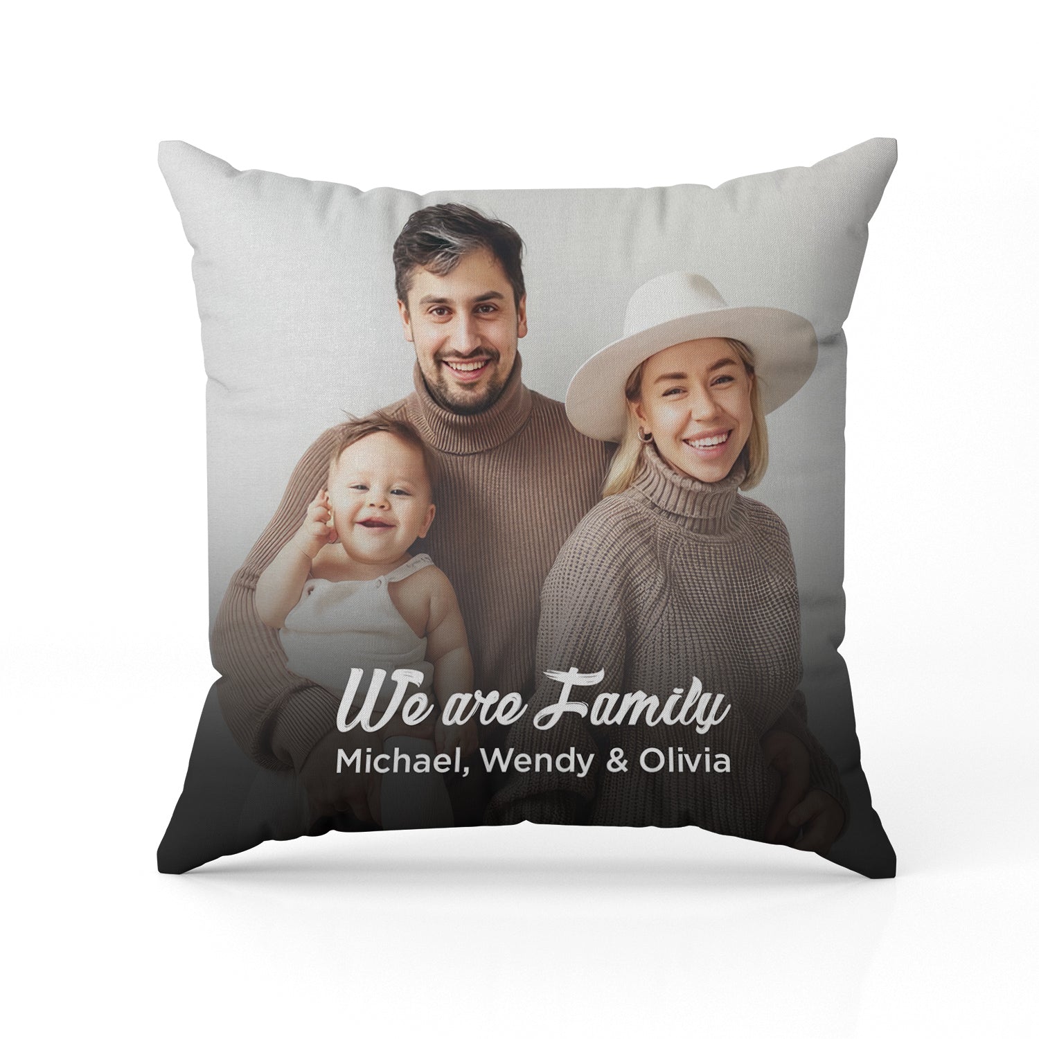 We Are Family - Personalized Valentine's Day or Christmas gift For Family - Custom Pillow - Elizabeth Fashions