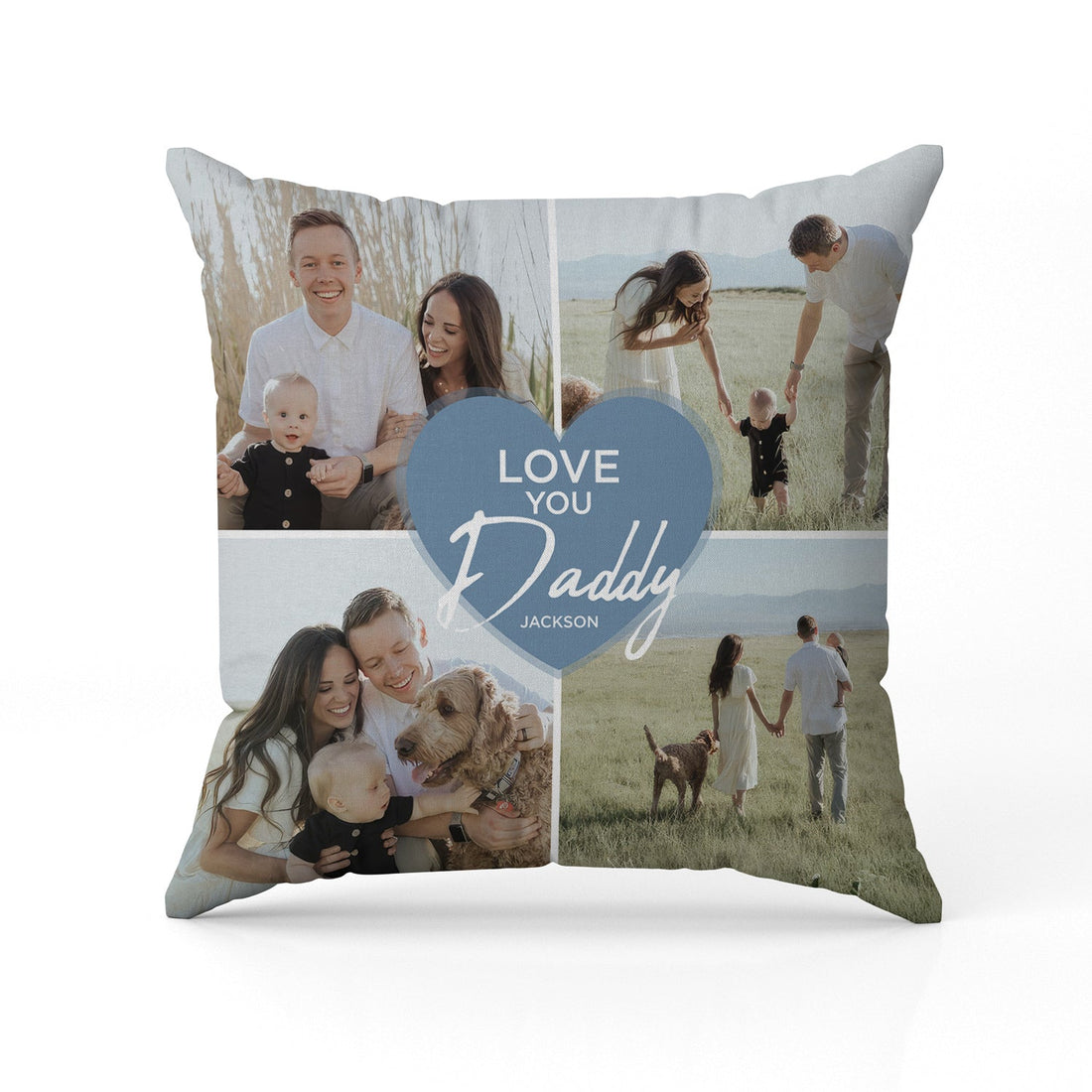 Love You Daddy - Personalized Father's Day, Birthday, Valentine's Day or Christmas gift For Dad - Custom Pillow - Elizabeth Fashions