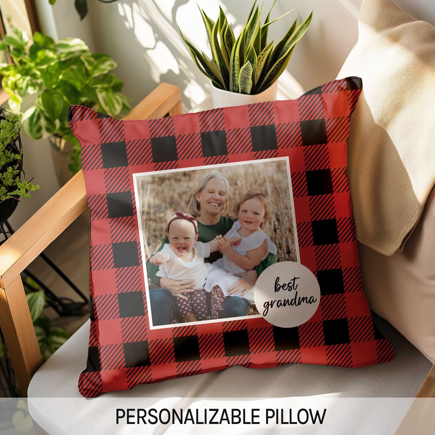 Best Grandma - Personalized Mother's Day, Birthday, Valentine's Day or Christmas gift For Grandma - Custom Pillow - Elizabeth Fashions