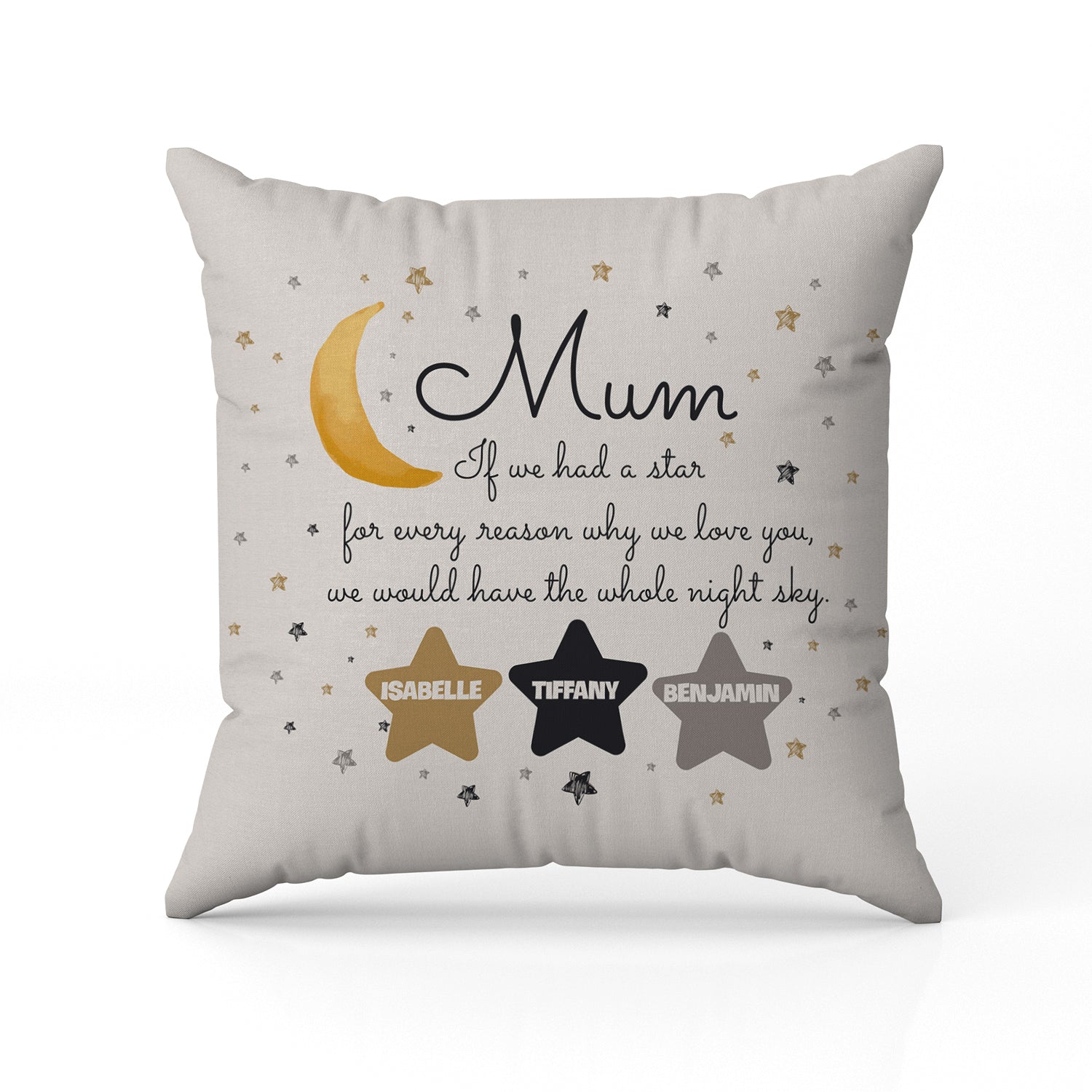 If We Had A Star For Every Reason We Love You - Personalized gift For Mom - Custom Pillow - Elizabeth Fashions