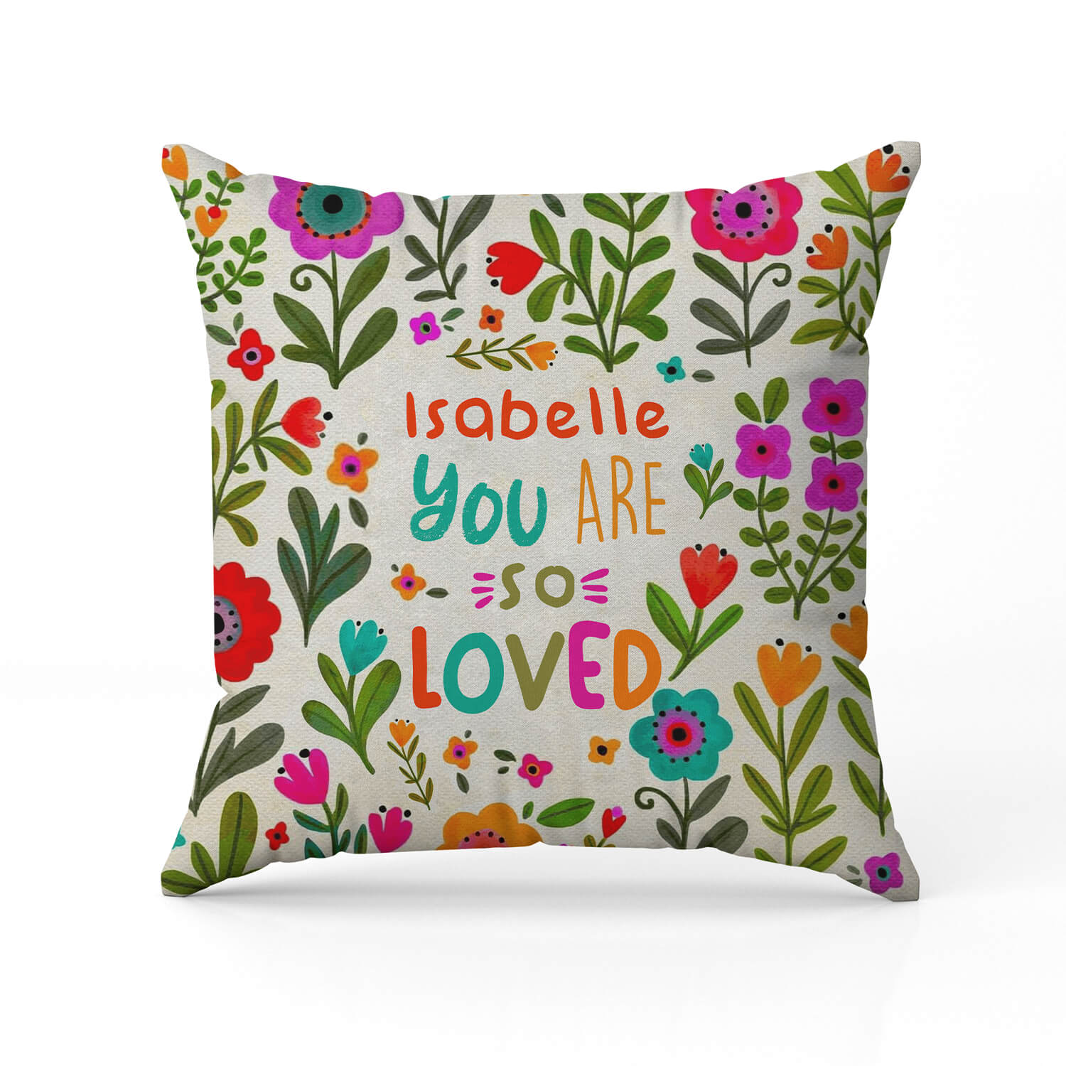 You Are So Loved - Personalized gift For Friends - Custom Pillow - Elizabeth Fashions