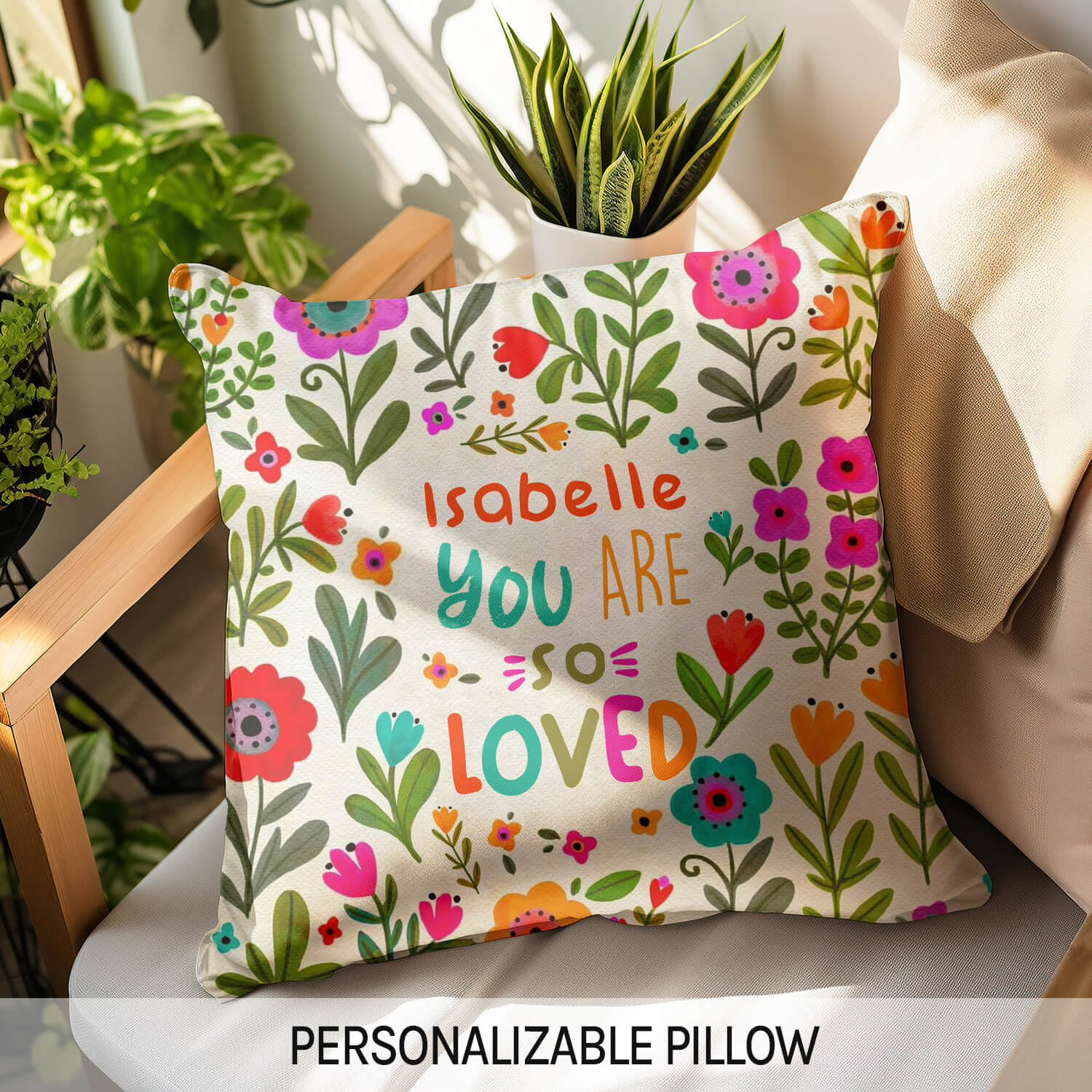 You Are So Loved - Personalized gift For Friends - Custom Pillow - Elizabeth Fashions