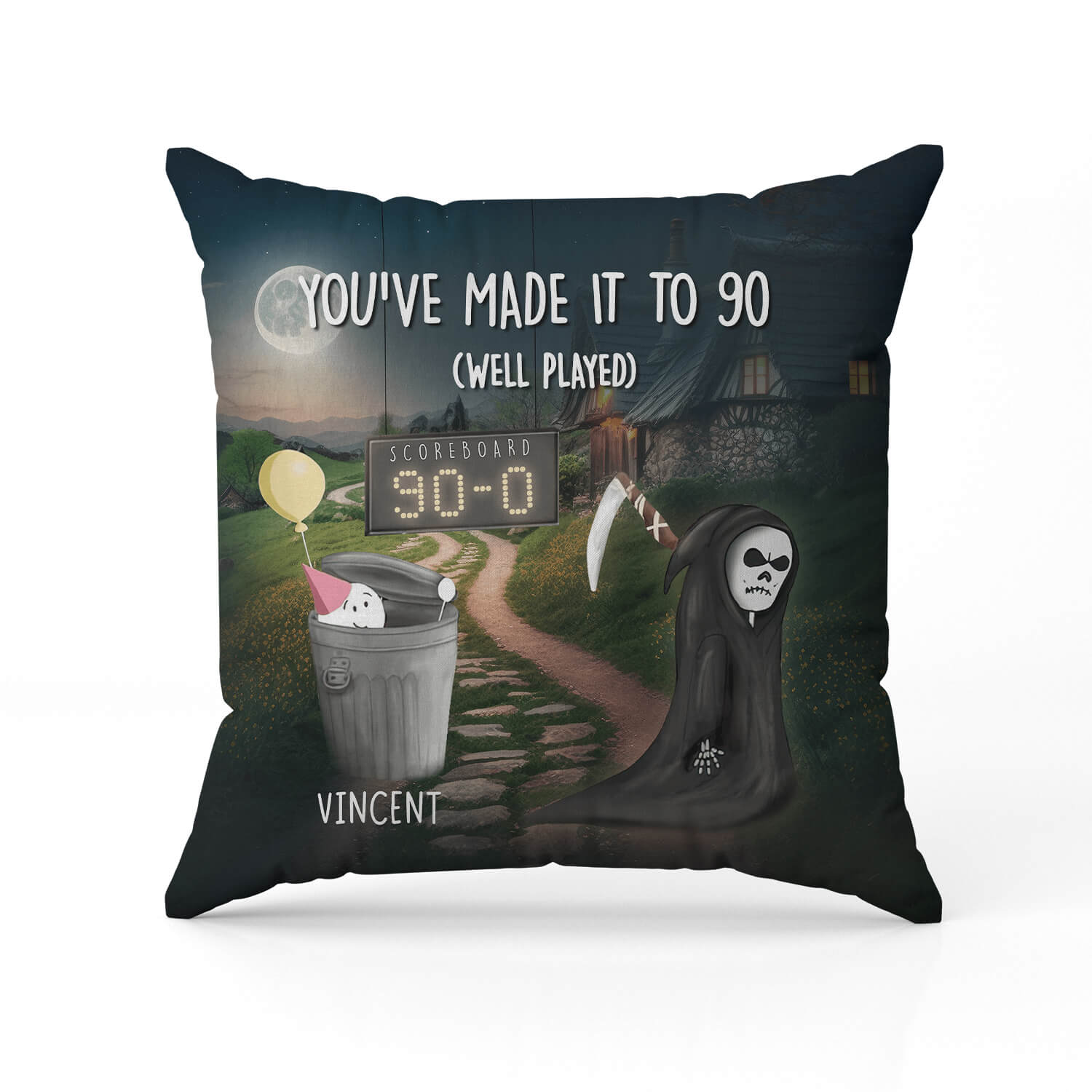 You've Made It To 90 - Personalized 90th Birthday gift For 90 Year Old - Custom Pillow - Elizabeth Fashions
