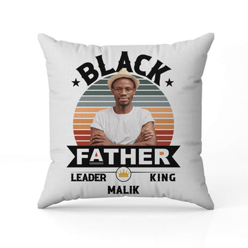 Black Father - Personalized gift For Black Dad - Custom Pillow - Elizabeth Fashions