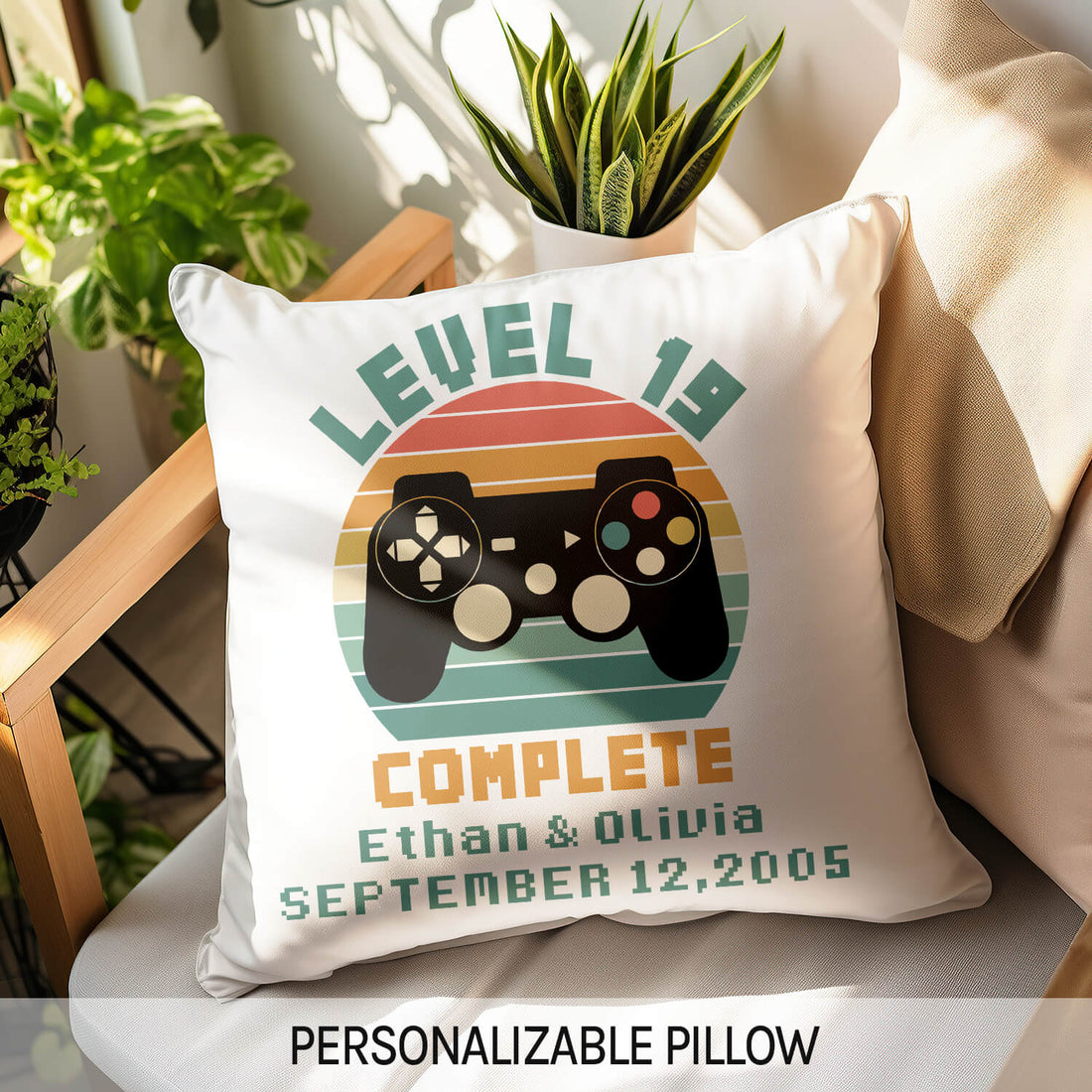 Level 19 Complete - Personalized 19 Year Anniversary gift For Husband or Wife - Custom Mug - Elizabeth Fashions