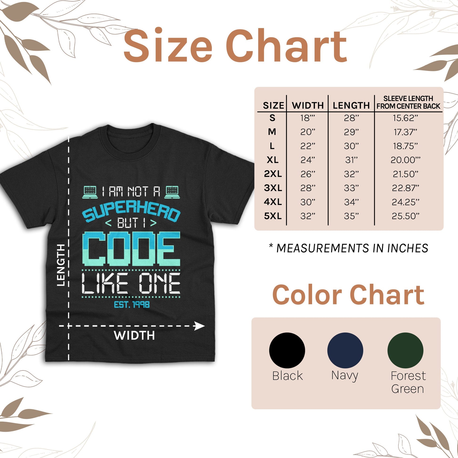 I'm not a superhero, but I code like one. - Personalized Birthday gift for Software Engineer - Custom Tshirt - Elizabeth Fashions