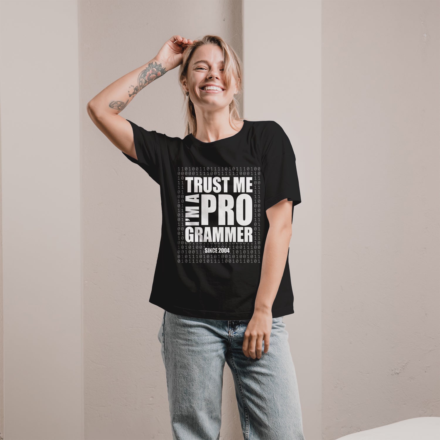 TRUST ME. I'M A PRO GRAMMER - Personalized Birthday gift for Software Engineer - Custom Tshirt - Elizabeth Fashions