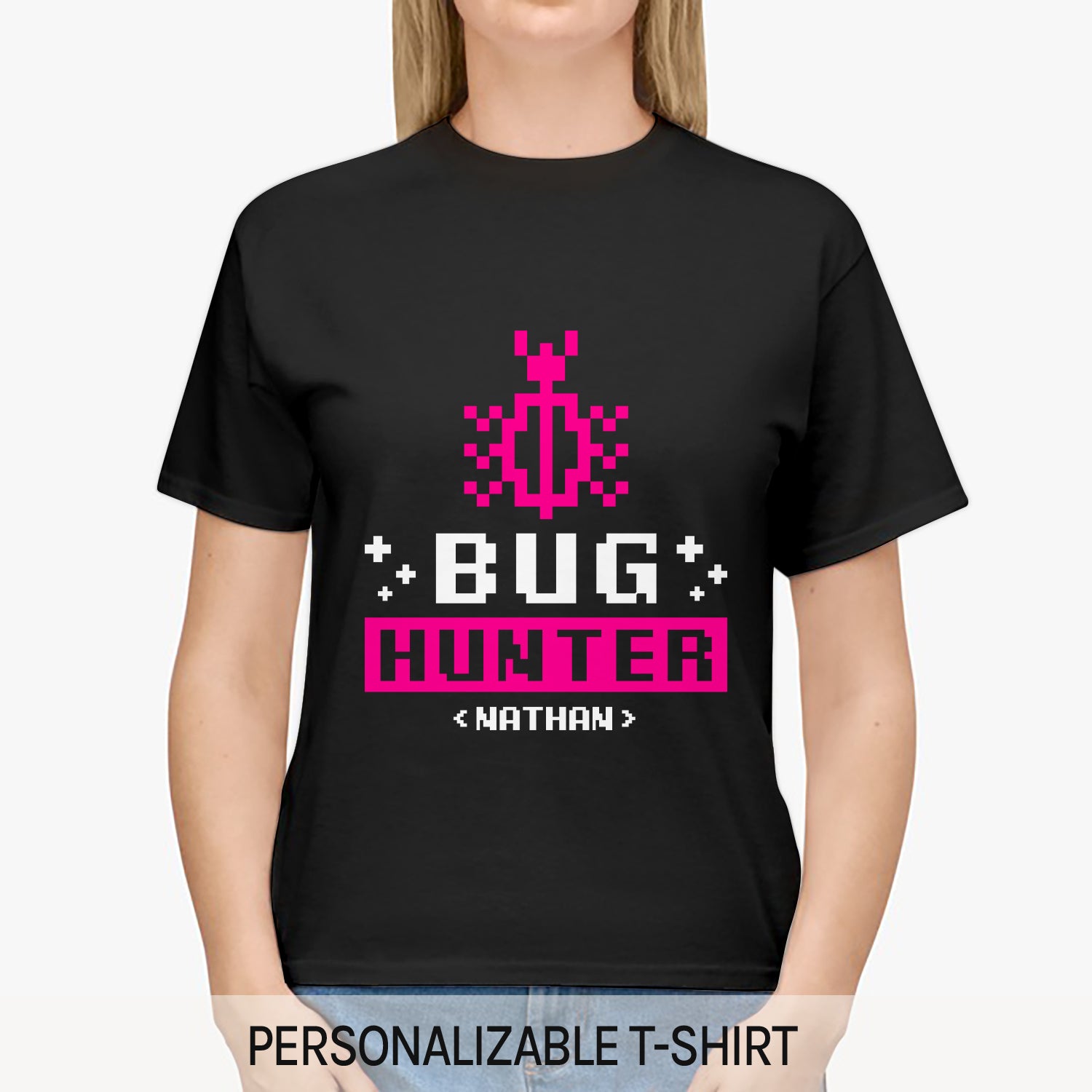 Bug Hunter - Personalized Birthday gift for Software Engineer - Custom Tshirt - Elizabeth Fashions