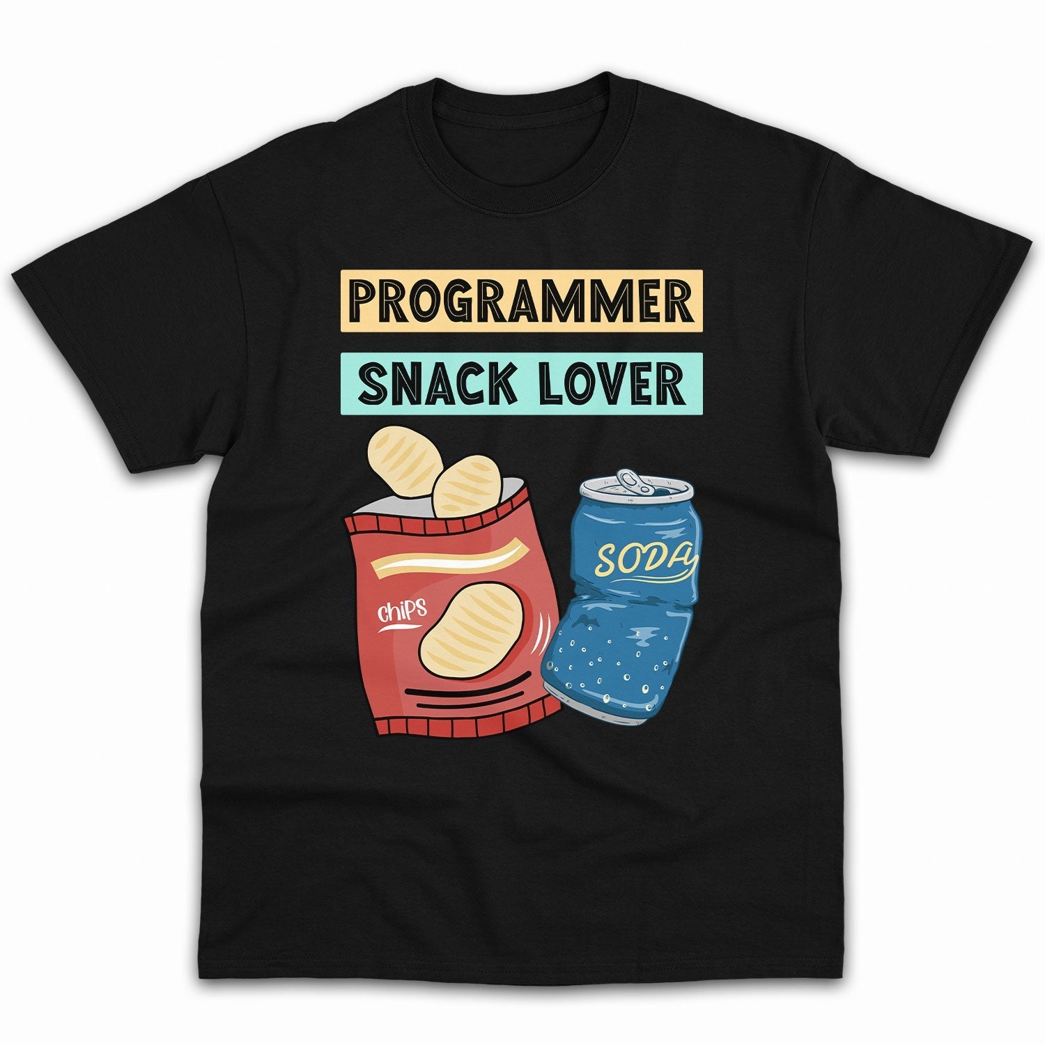 Programmer: Snack Lover - Personalized Birthday gift for Software Engineer - Custom Tshirt - Elizabeth Fashions