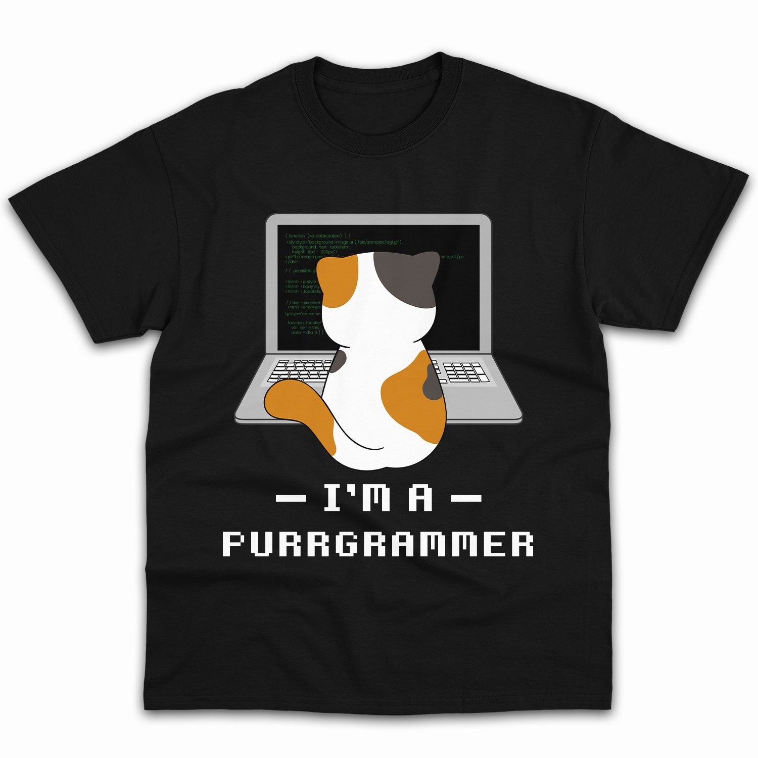 I'm A Purrgrammer - Personalized Birthday gift for Software Engineer - Custom Tshirt - Elizabeth Fashions