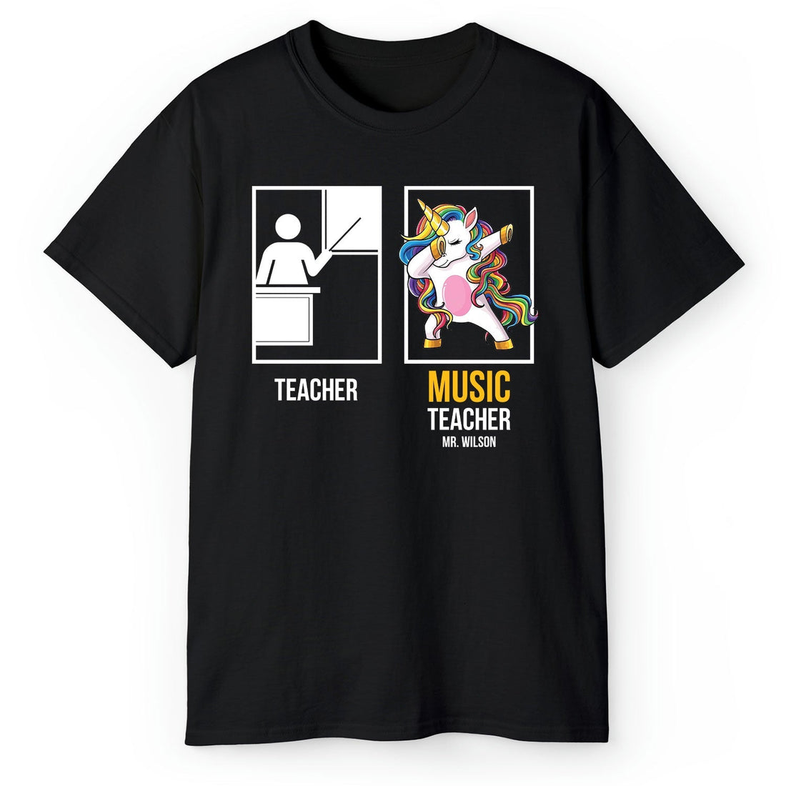 Teacher vs Music Teacher - Personalized Teacher's Day, Birthday or Christmas gift For Music Teacher - Custom Tshirt - Elizabeth Fashions