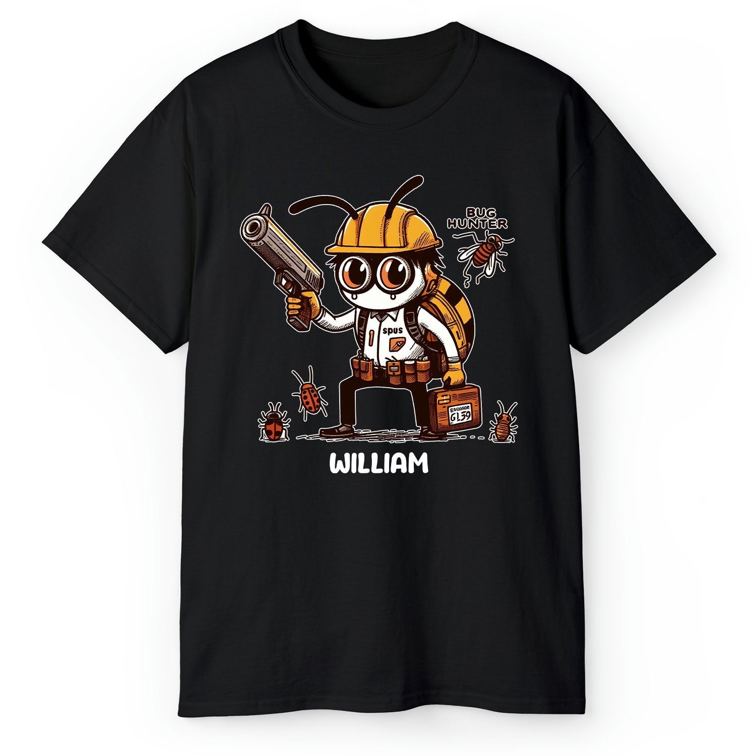 Bug Hunter - Personalized Birthday or Christmas gift For Software Engineer - Custom Tshirt - Elizabeth Fashions