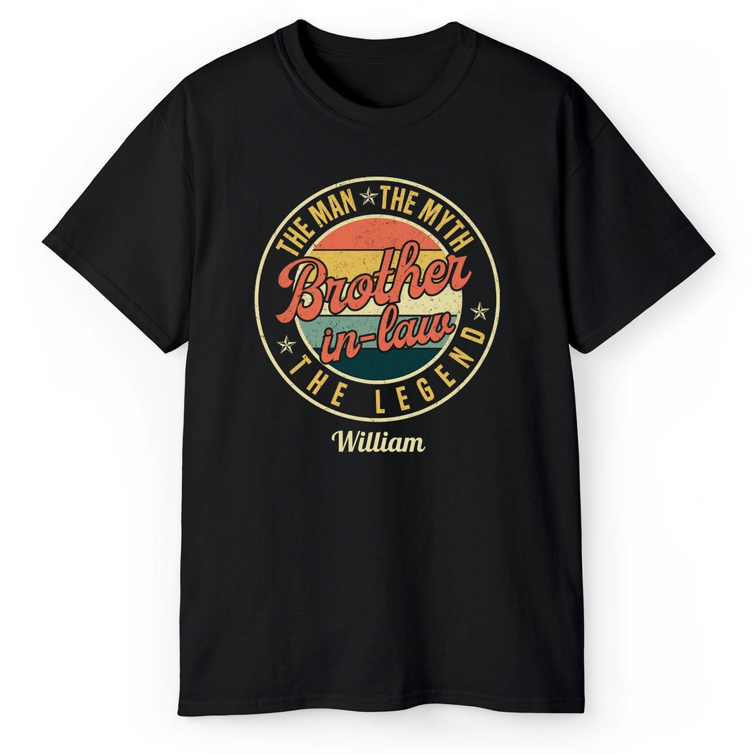 The Man The Myth The Legend - Personalized Birthday or Christmas gift For Brother In Law - Custom Tshirt - Elizabeth Fashions