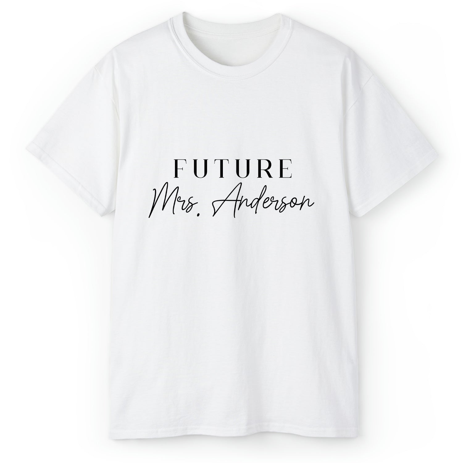 Future Mrs. - Personalized Birthday, Engagement, Valentine's Day or Christmas gift For Fiance - Custom Tshirt - Elizabeth Fashions