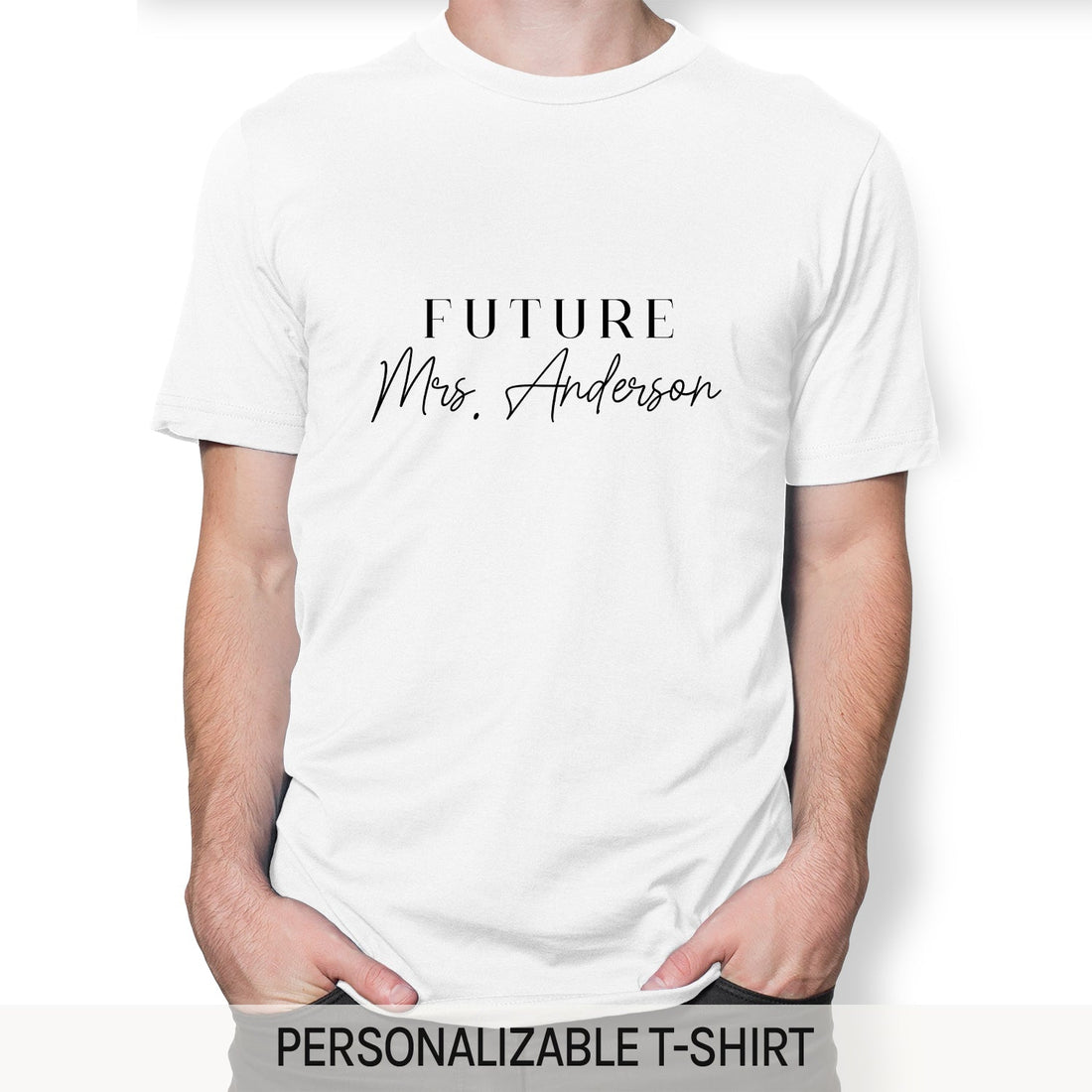 Future Mrs. - Personalized Birthday, Engagement, Valentine's Day or Christmas gift For Fiance - Custom Tshirt - Elizabeth Fashions