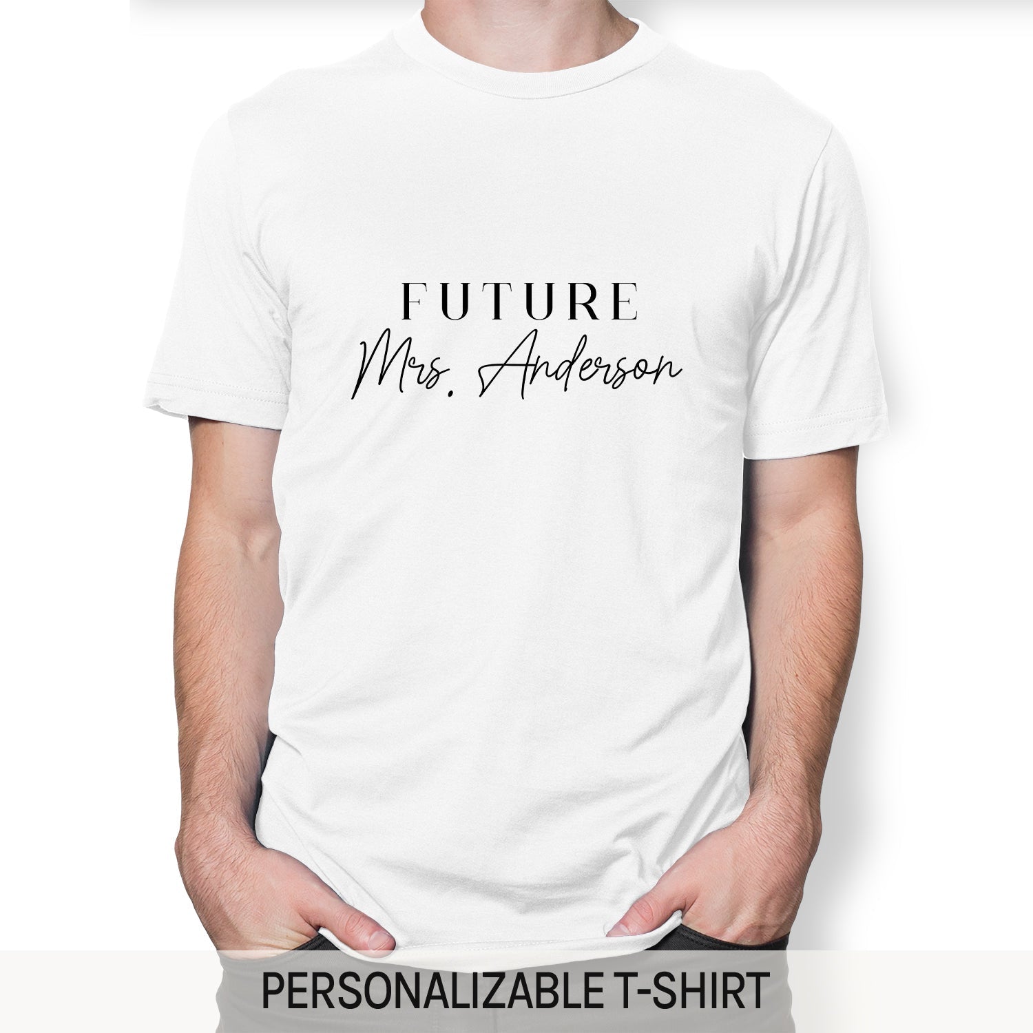 Future Mrs. - Personalized Birthday, Engagement, Valentine's Day or Christmas gift For Fiance - Custom Tshirt - Elizabeth Fashions