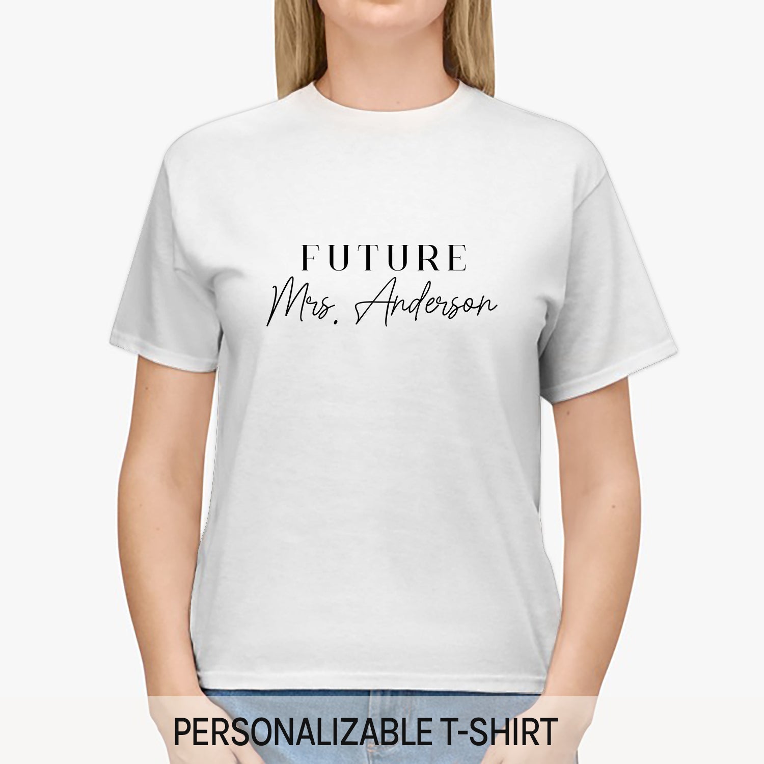 Future Mrs. - Personalized Birthday, Engagement, Valentine's Day or Christmas gift For Fiance - Custom Tshirt - Elizabeth Fashions