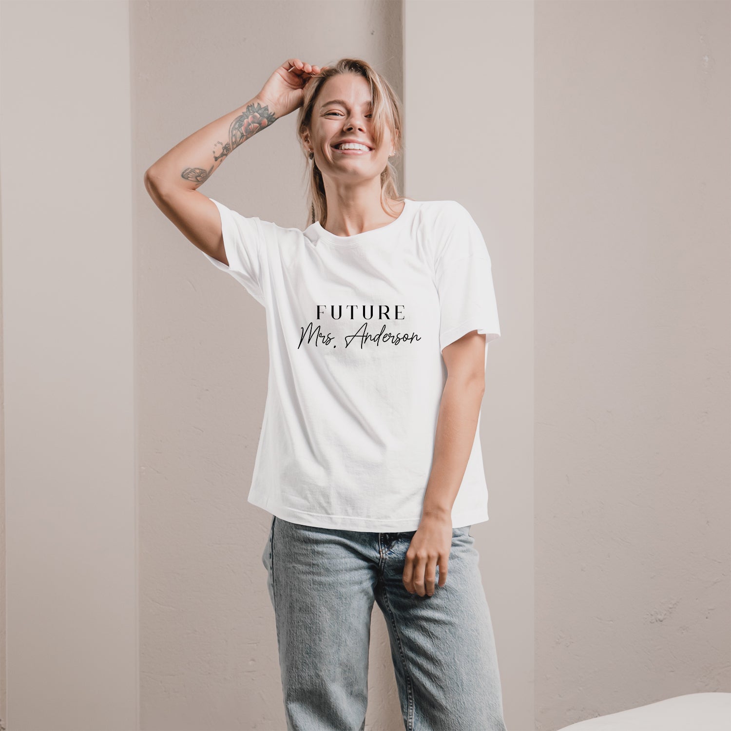 Future Mrs. - Personalized Birthday, Engagement, Valentine's Day or Christmas gift For Fiance - Custom Tshirt - Elizabeth Fashions