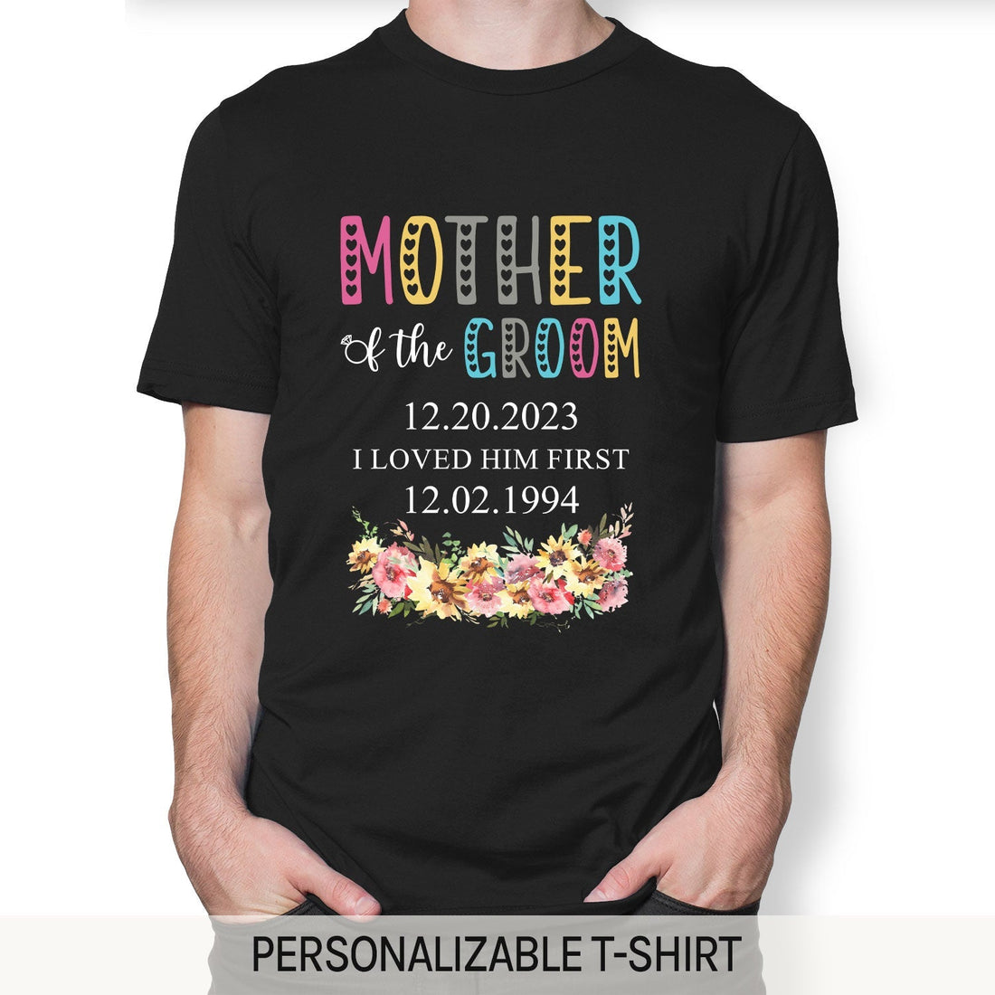 Mother Of The Groom Present - Personalized Wedding gift For Mother Of The Groom - Custom Tshirt - Elizabeth Fashions
