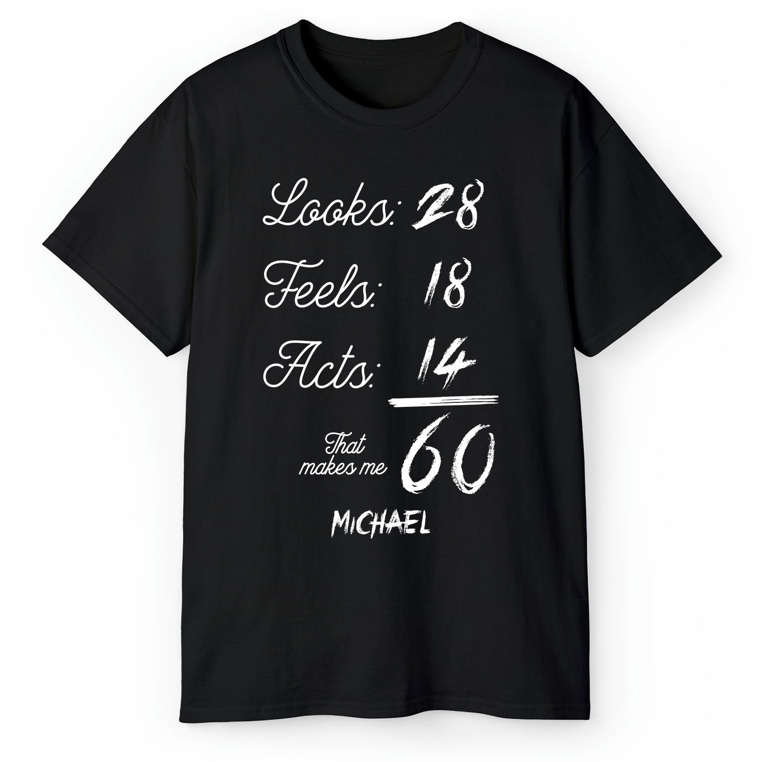 That Makes Me 60 - Personalized 60th Birthday gift For 60 Year Old - Custom Tshirt - Elizabeth Fashions