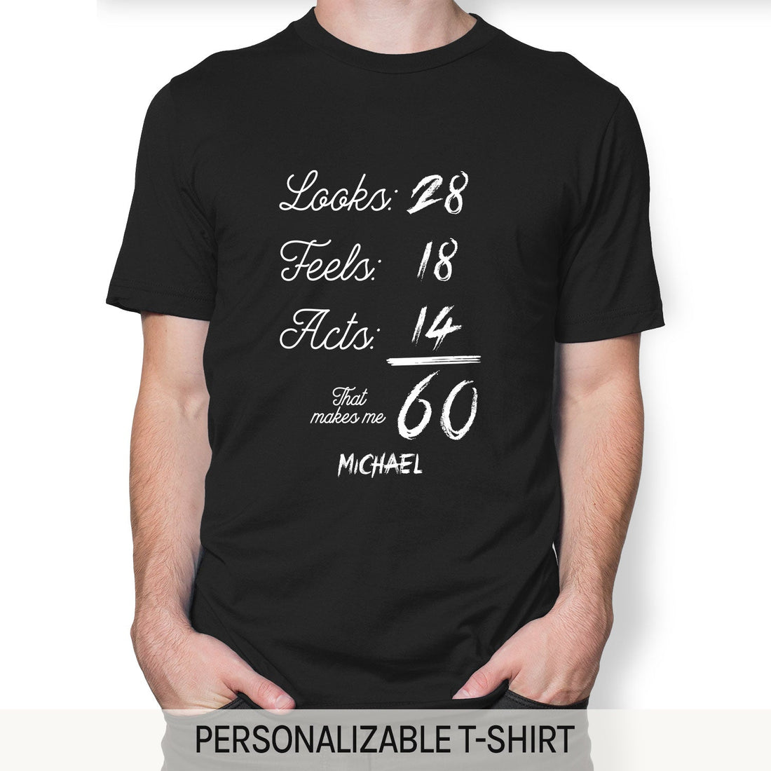 That Makes Me 60 - Personalized 60th Birthday gift For 60 Year Old - Custom Tshirt - Elizabeth Fashions