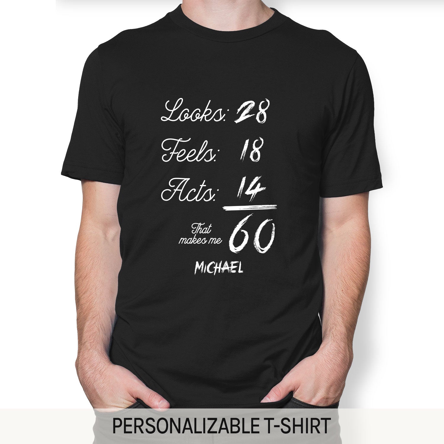 That Makes Me 60 - Personalized 60th Birthday gift For 60 Year Old - Custom Tshirt - Elizabeth Fashions