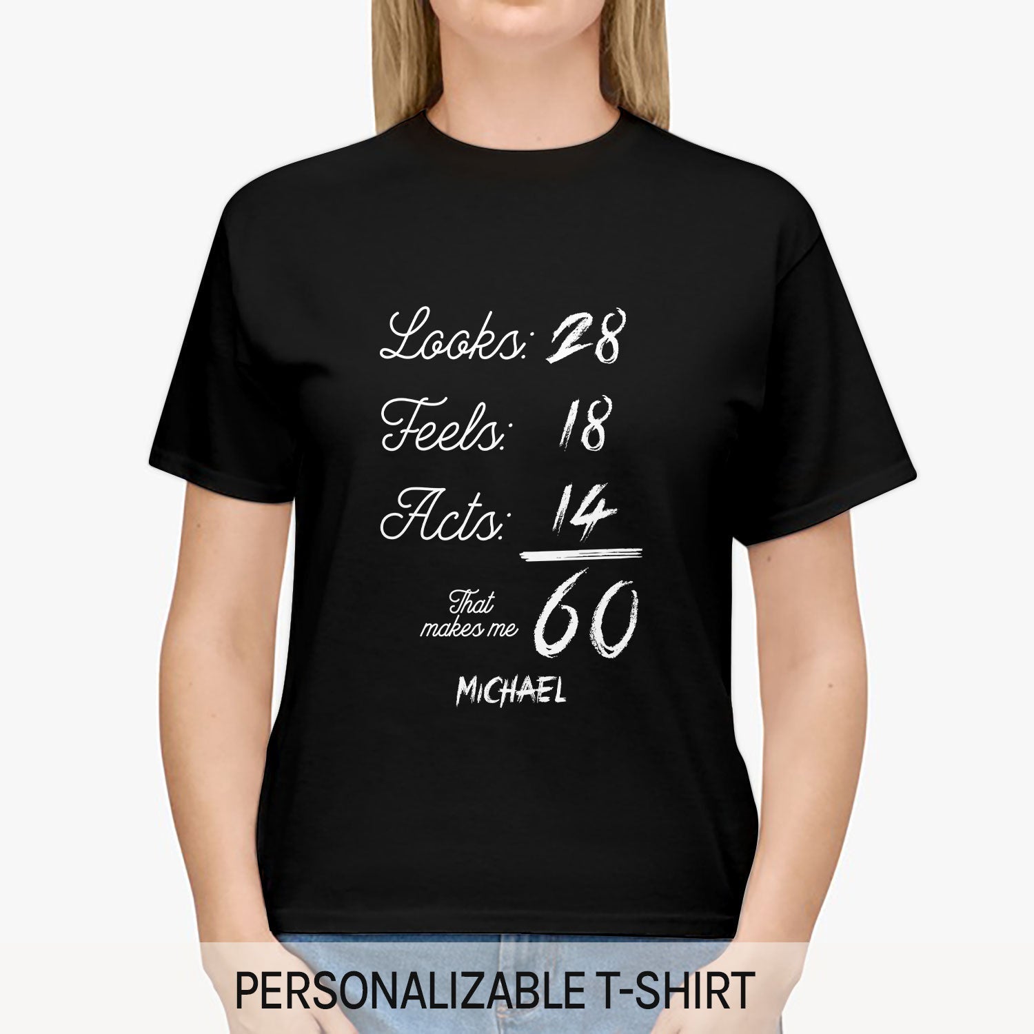 That Makes Me 60 - Personalized 60th Birthday gift For 60 Year Old - Custom Tshirt - Elizabeth Fashions