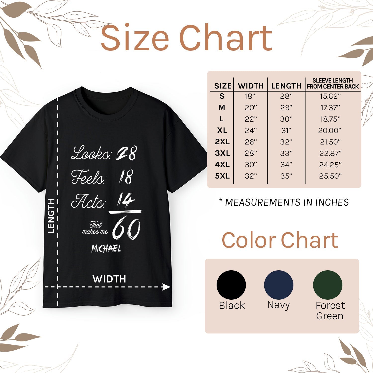 That Makes Me 60 - Personalized 60th Birthday gift For 60 Year Old - Custom Tshirt - Elizabeth Fashions